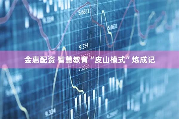 金惠配资 智慧教育“皮山模式”炼成记
